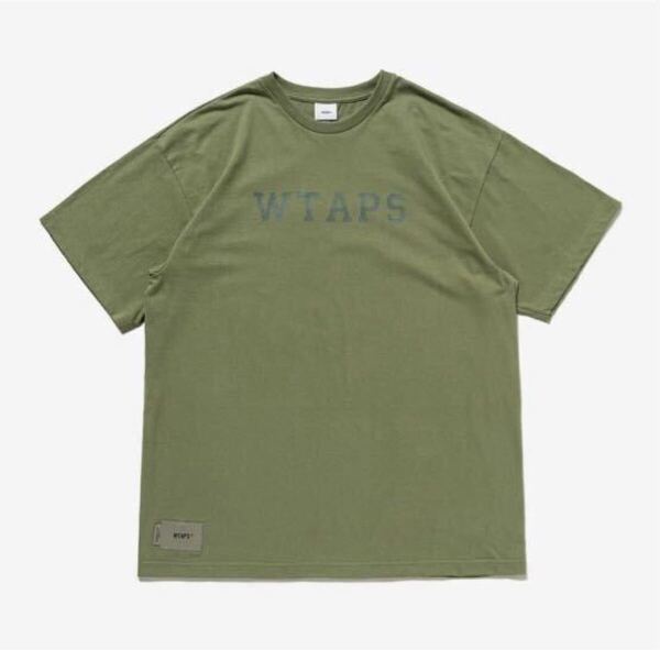 WTAPS 2023SS COLLEGE SS TEE OLIVE DRAB Lサイズ ダブルタップス カレッジ スポット 半袖 Tシャツ T-SHIRT オリーブドラブ LARGE