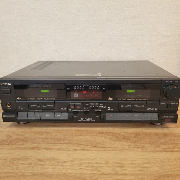 アイワ EXCELIA ステレオ カセットデッキ xk-w818 aiwa リモコン