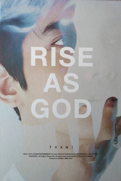 美品 東方神起『RISE AS GOD』チャンミン盤 White ver. TVXQ! 2015/07 CD+フォトブック 韓国盤 送料無料 匿名配送