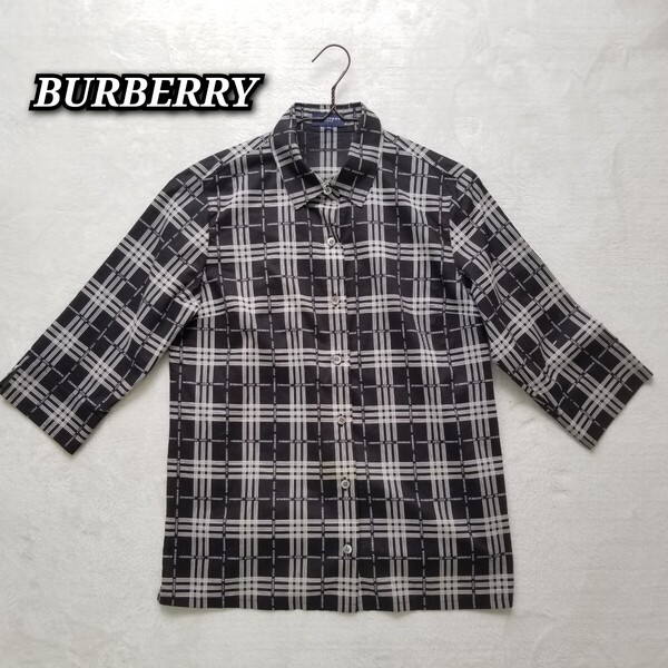 ☆美品☆ BURBERRY GOLF ノバチェック シャツ Mサイズ 七分丈