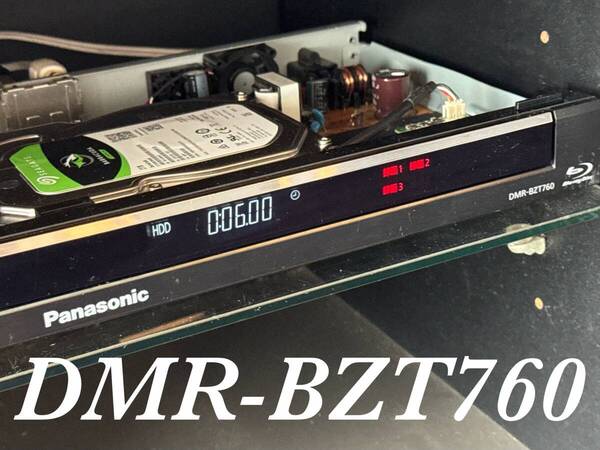 【HDD容量:2TB 新品SEAGATE製HDD交換済】★ Panasonic DMR-BZT760 3番組同時録画★《新品リモコン付き》★2014年製★