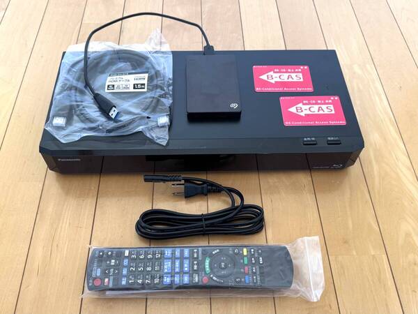 【HDD容量:2TB 新品同様WD製交換済+外付け2TB】★Panasonic DMR-BX2030 3番組同時録画&全録機★《新品リモコン付き》★2017年製★