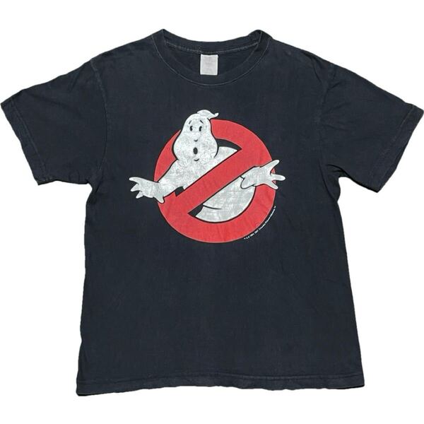 2007 Colombia Pictures コピーライト入り GHOST BUSTERS プリントTシャツ ブラック Sサイズ ゴーストバスターズ キャラクターTシャツ