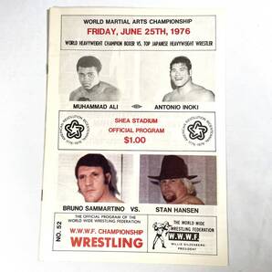 ★美品★アントニオ猪木 VS モハメド・アリ 格闘技世界一決定戦 海外版プログラム / 新日本プロレス WWWF ボクシング スタン・ハンセン