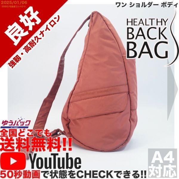 送料無料 即決 YouTube動画 定価15000円 良好 ヘルシーバックバッグ HEALTHY BACK BAG S サイズ ワン ショルダー ボディ バッグ