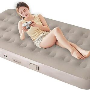 エアーベッド 電動ポンプ内蔵 エアベッド 厚手 折り畳み式 来客用 防災用 寝具 USB充電式 取り外し可能 日本語説明書と収納袋付き A675