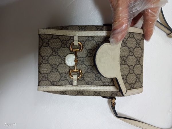 GUCCI グッチ ホースビットミニバッグ ショルダーバッグ 斜めがけ ポシェット GGスプリーム レザー