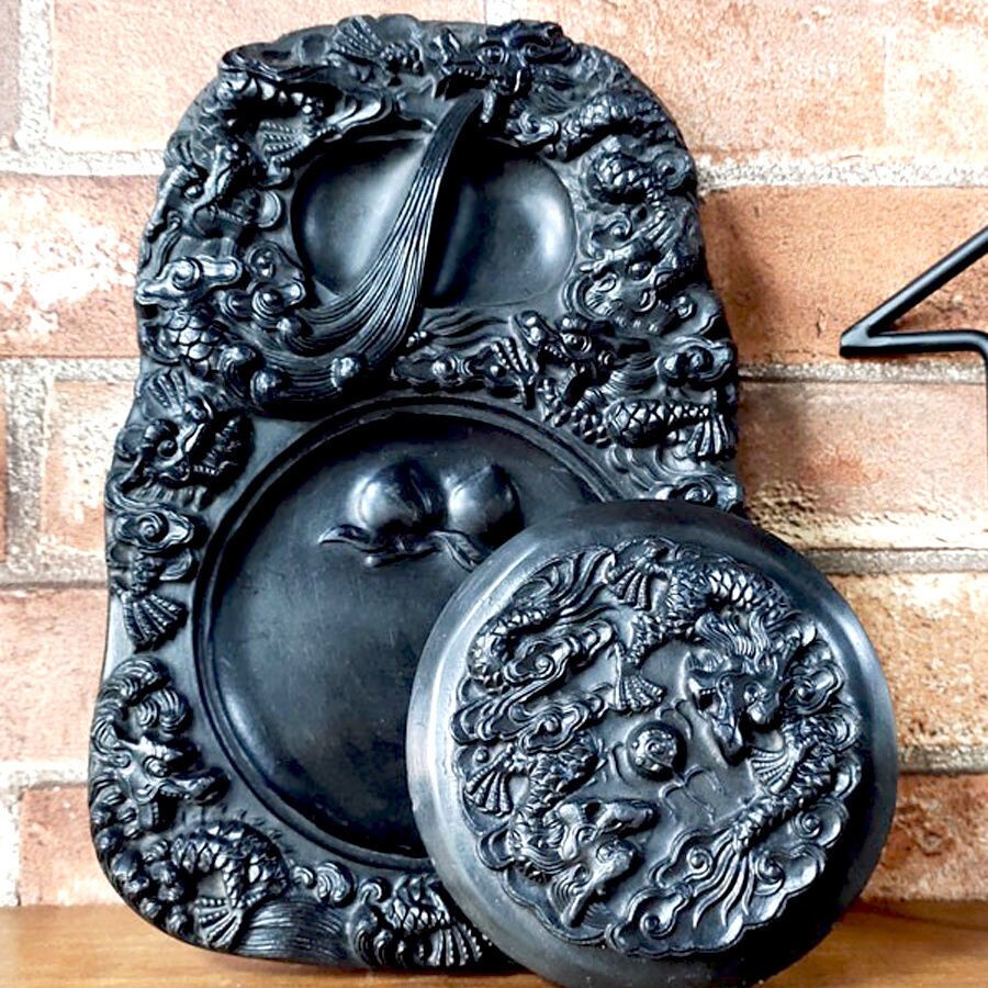 骨董 中国 古硯 澄泥硯｜美術品・アンティーク・コレクション