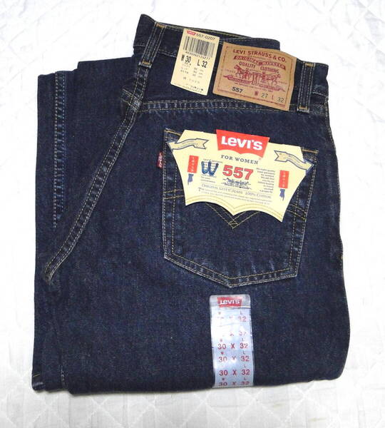 90's デッドストック Levi's リーバイス 557-0207 W30 L32 リラックスフィット ジーンズ 送料込