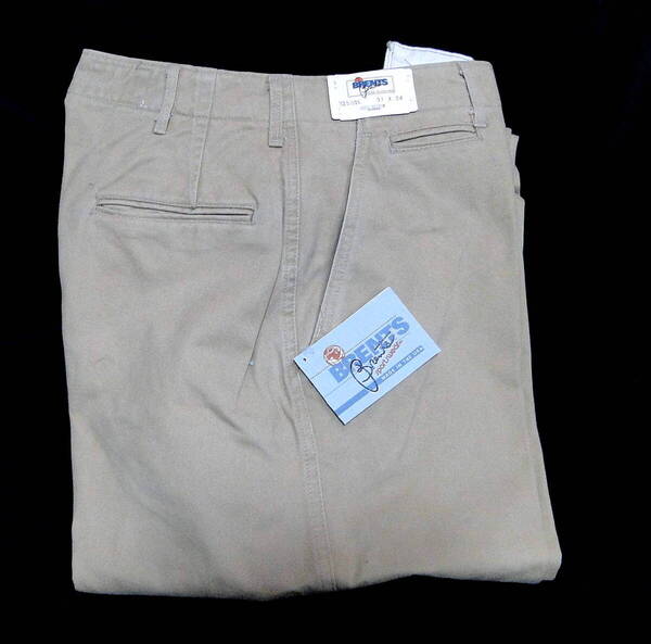 90's 復刻 M-45 Trousers, Cotton Khaki SIZE31×34アメリカ陸軍 Made in U.S.A. 尿素ボタン・送料込