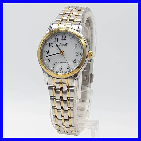 290 美品【ソーラー】動作品★シチズン★CITIZEN★Eco-Drive★c★レディース/腕時計/アナログ/クォーツ