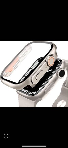 g208 アップルウォッチ カバー Series 9/8/7 Apple Watch ケース PC素材 ガラスフィルム 一体型 耐衝撃 全面保護 装着簡単 高透過率 45mm