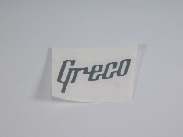 Greco ロゴ シルバー ヘッドストック用 サイズ 補修・リペア用 #NSTICKER-GRECO-SILVER