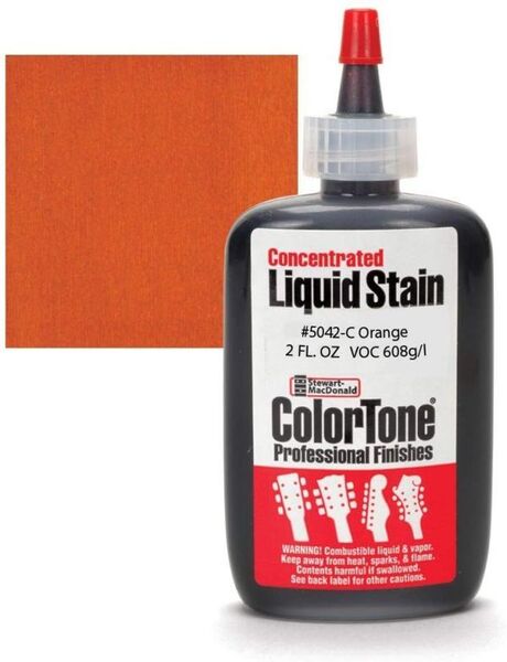 米StewMac社 ColorTone Orange 5042 リキッドステイン ボディ&ネックの着色剤 #STEWMAC-CTSTAIN-5042