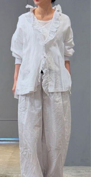 【新品】【2025SS】TOUJOURS Ruffle Shirt サイズ2 dosa ricorrrobe indubitably veritecoeur vlas blomme gasa アーツアンドサイエンス
