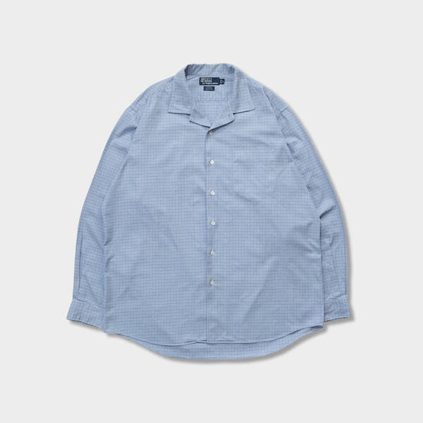 希少 90s ポロ ラルフ BONNARD ポニーなし オープンカラー 開襟 CALDWELL コードウェル