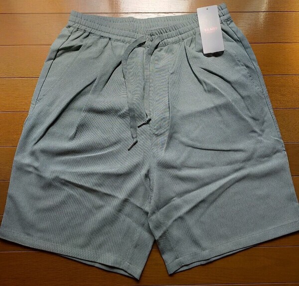 BEAMS HEART ビームス リネン ライク ショーツ ダスティミント Sサイズ ショートパンツ ハーフパンツ 定価6270円 タグ付き y10283-1-HZ8
