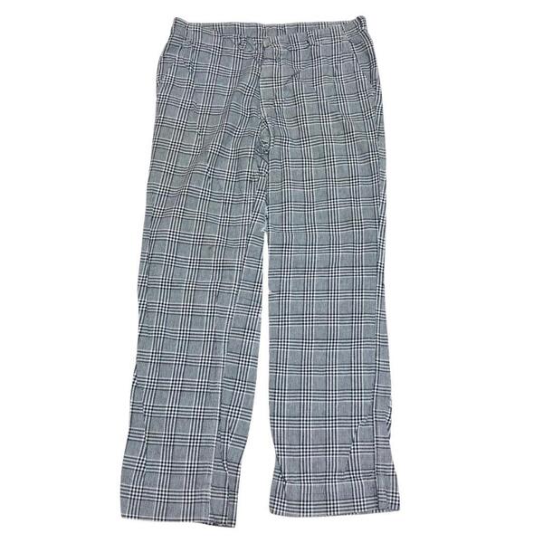 ドイツ ケンペル ワークパンツ コットン W32 千鳥格子 チェック i56①