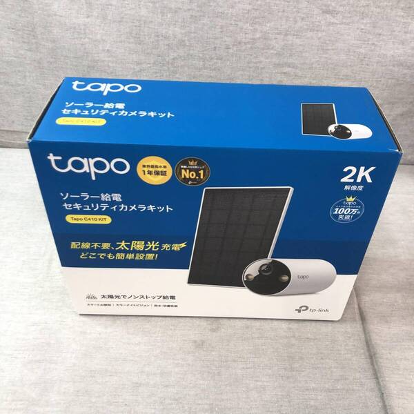 Tapo 防犯カメラ 屋外 ソーラー 見守りカメラ WiFi 防犯カメラ ソーラー 太陽光パワー Wi-Fi フルワイヤレス 2K 300万画素 Tapo C410 KIT/A