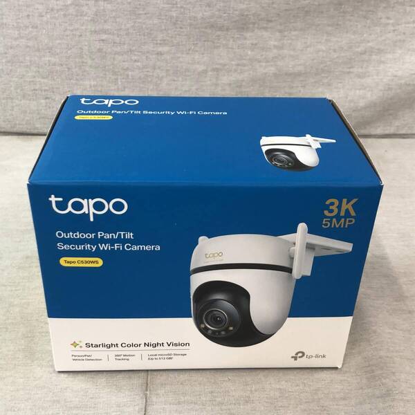 TP-Link tapo 屋外カメラ WiFi ネットワークカメラ 無線/有線接続 みまもりカメラ 防犯カメラ 屋内/屋外 パン/チルト対応 Tapo C530WS