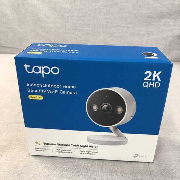 「美品」TP-Link ネットワークWi-Fiカメラ ペットカメラ 2K QHD IP66 高感度CMOSセンサー搭載/フルカラーナイトビジョン/Tapo C120
