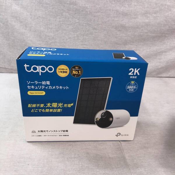 Tapo 屋外 ソーラー 見守りカメラ WiFi 防犯カメラ ソーラー 太陽光パワー Wi-Fi フルワイヤレス 2K 300万画素 Tapo C410 KIT/A