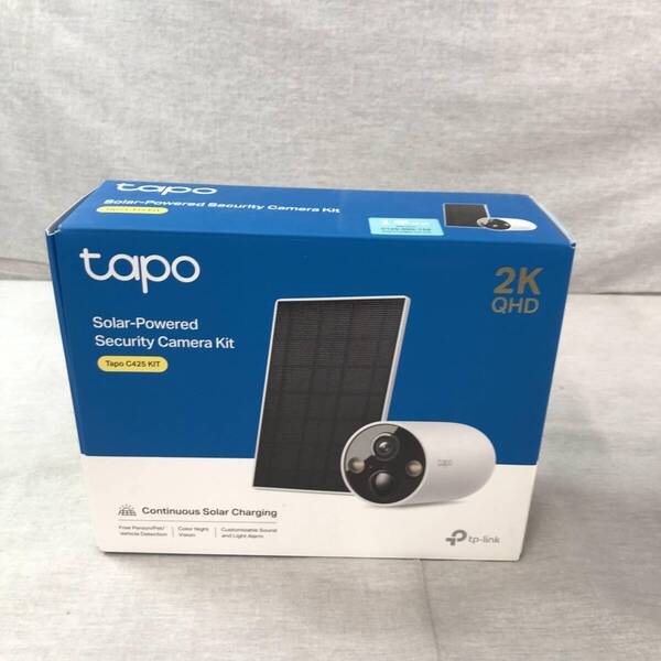 TP-Link Tapo 防犯カメラ 屋外 ソーラー 見守りカメラ Wi-Fi フルワイヤレス 充電式 2K QHD 4MP IP66 防水防塵 Tapo C425 KIT