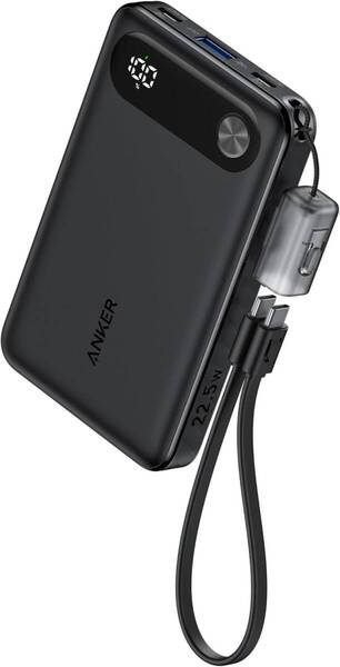 未開封 Anker Power Bank (10000mAh, 22.5W) (モバイルバッテリー) 【PSE技術基準適合】A1257011 (ブラック)