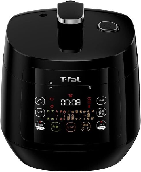 未開封 ティファール 電気圧力鍋 3L 4人用 時短 おまかせ手料理 1台12役 自動調理 無水調理 「ラクラ・クッカー コンパクト」 CY3518JPA