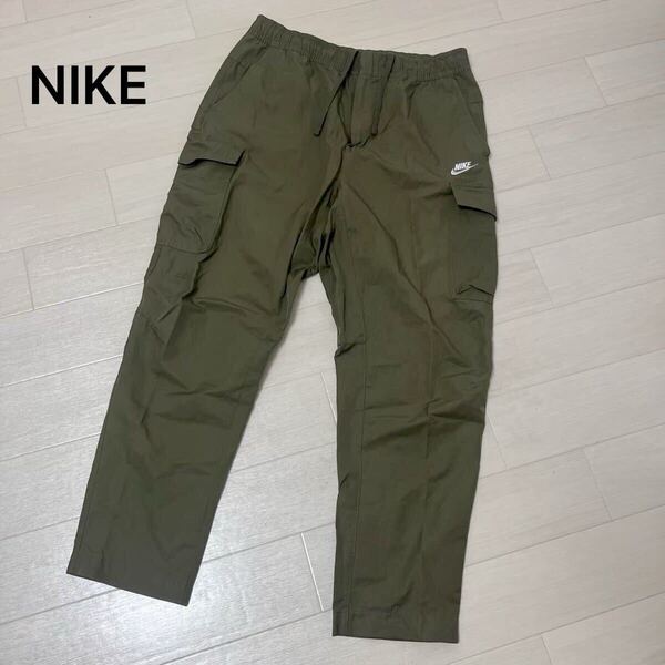 Y2K ナイキ NIKE カーキ パンツ グリーン 深緑 パンツ メンズ カーゴパンツ 形きれい 良品 7320FH