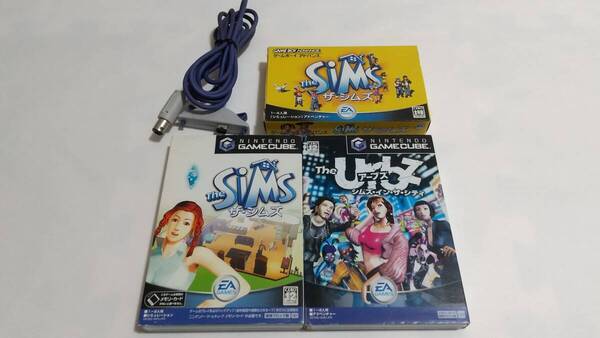 【送料込み】GC ザ・シムズ ザ・アーブズ シムズ・イン・ザ・シティ GBAケーブル 簡易消毒済み The SiMS Urbz EA GAMES