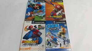 【送料込み】GC マリオ系4本 マリオカート ダブルダッシュ SSXオンツアーwithマリオ ゴルフ ファミリーツアー テニス 簡易消毒済み