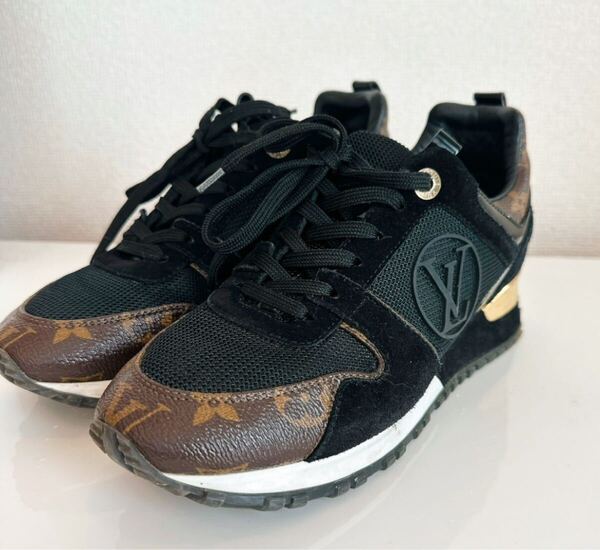 LOUIS VUITTON ルイヴィトン ランアウェイ・ライン スニーカー 36 1/2 靴 1A3CW8 レディース 美品