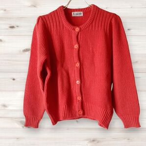 A0793 ボンワルツ BONWALTZ ニットカーディガン 無地