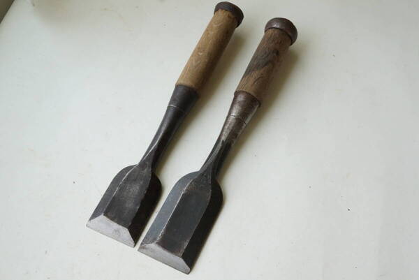 2410_8【送料無料】叩き鑿 2本セット japanese carpenter chisel nomi