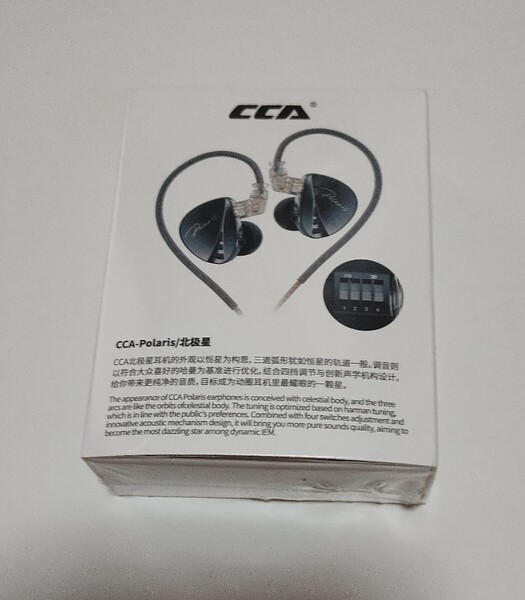 【送料込】新品未開封 CCA Polaris 有線 イヤホン1DD 4チューニングスイッチ付き