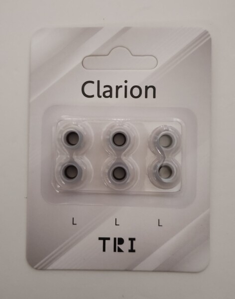 Clarion TRI 角笛 3ペア サイズ L イヤーピース イヤーチップ イヤホン