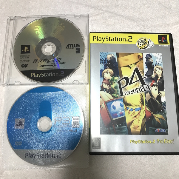 【3本セット】PS2 真・女神転生III NOCTURNE マニアクス+ペルソナ4+ペルソナ3 フェス メガテン ノクターン Persona P4 P3 FES プレステ2