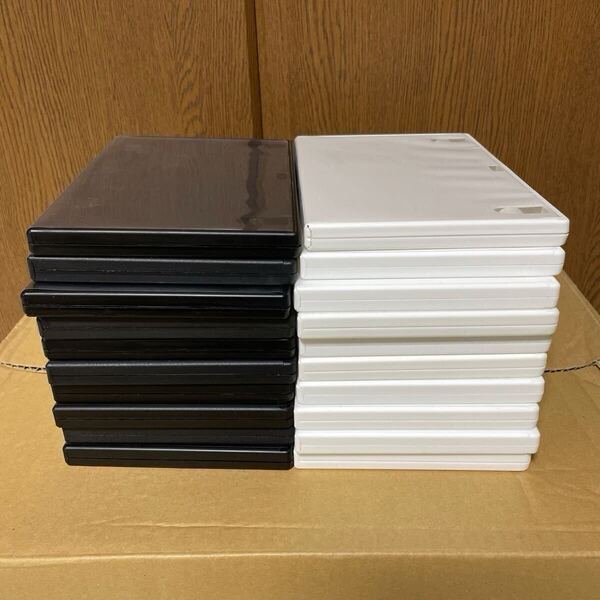 【送料無料!】DVDケース 20枚セット 中古 トールケース 空ケース 白 黒