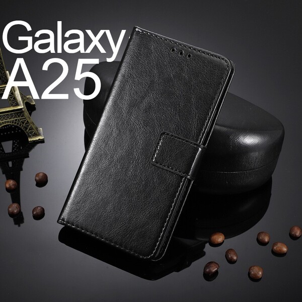 Galaxy A25 5G 手帳型 ブラック スマホケース(ゆうパケ)