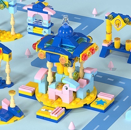 レゴ ブロック メリーゴーランド キット LEGO 互換品
