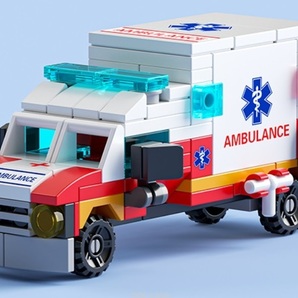 レゴ ブロック 救急車 キット LEGO 互換品(ゆうパケ)