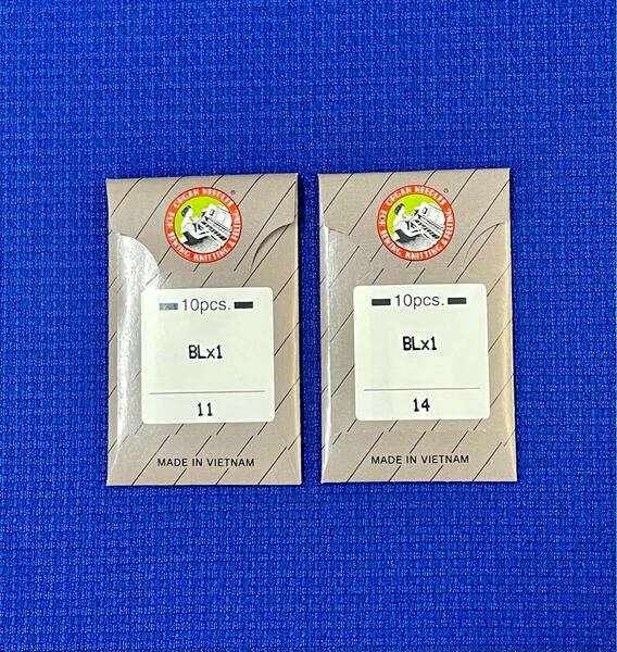 ★送料込み オルガン針 BL×1 20本セット(#11、#14 各10本) ベビーロック 小型ロックミシン用針★