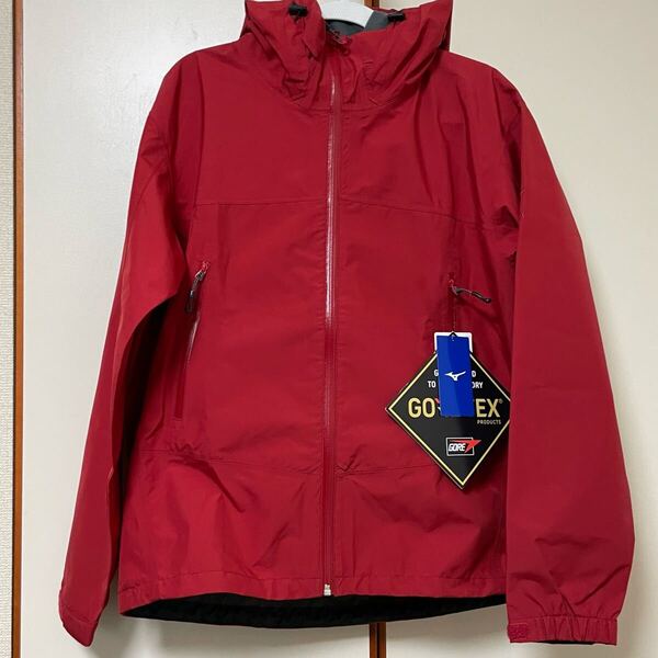 Sサイズ★ミズノ(MIZUNO)ゴアテックス 防水 耐水 レインジャケット レインウェア GORE-TEX 登山 アウトドア キャンプ フェス メンズ