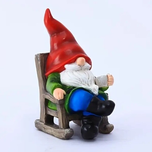 新品 ソーラーライト ノーム 小人 ガーデンライト チェア 防水 デコレーション 妖精 オブジェ 置物 インテリア おしゃれ 癒し