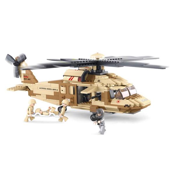 アメリカ軍 UH-60L ブラックホーク 汎用ヘリコプター レゴ互換 ミリタリー 飛行機 航空機 兵器 誕生日プレゼント 輸送ヘリ