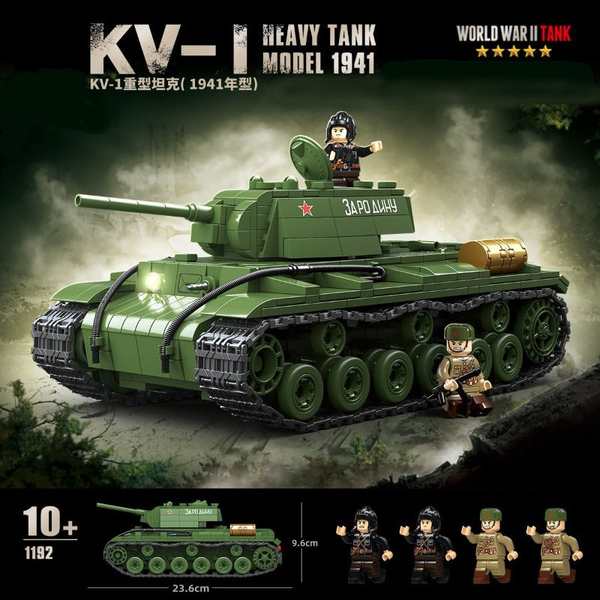 ソ連軍 KV-1 重戦車 (1941年型) レゴ互換 ミリタリー 兵器 KV1 KV-2