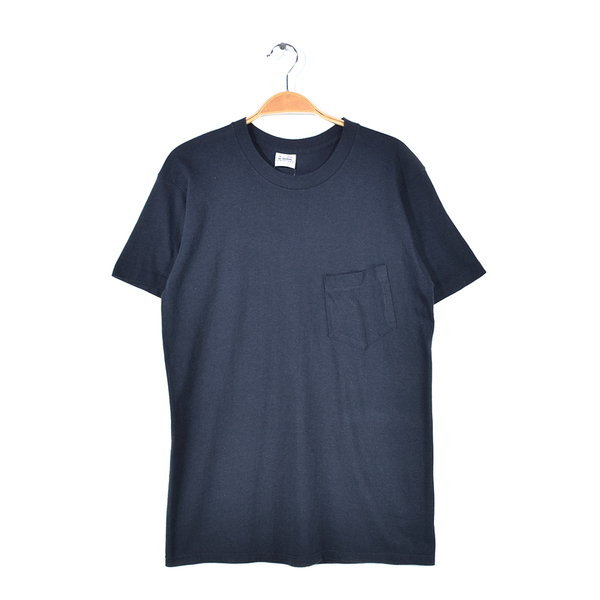 【送料無料】70s マービンズ USA製 ヴィンテージTシャツ ポケT コームドコットン シングルステッチ ソリッド MERVYNS メンズM 古着 @BZ0403