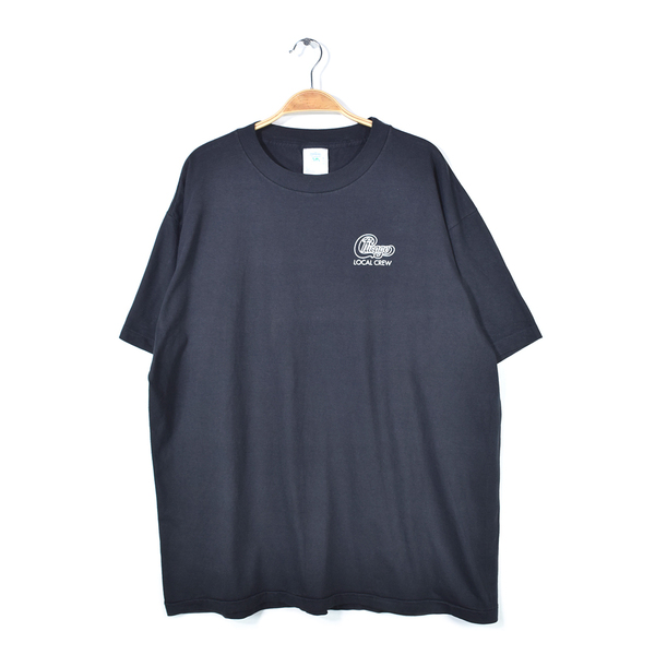 【送料無料】90s シカゴ USA製 ヴィンテージTシャツ ローカルクルー スタッフ用 ロックTシャツ バンT CHIKAGO メンズXL 古着 @AA0031