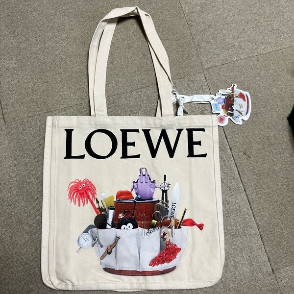 LOEWE ロエベ CRAFTED WORLD展 クラフテッドワールド展 非売品 ノベルティ キャンパストートバッグ エコバッグ ショッピングバッグ